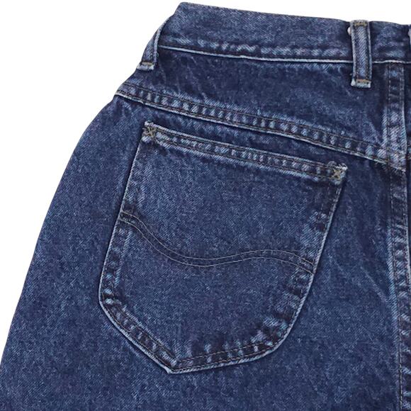 Vintage Lee Jeans Womens 12 Medium Blue High Rise Tapered Leg Denim 90s - Picture 9 of 12